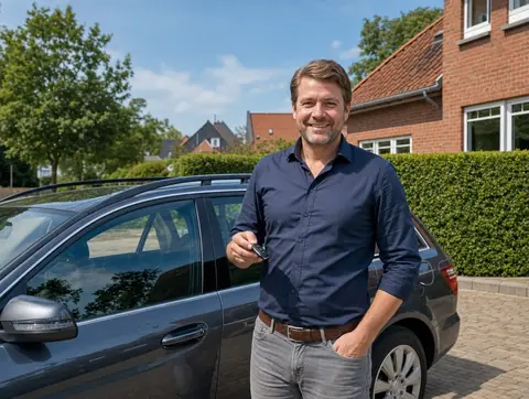 Verkäufer aus Rheinberg mit dem verkauften Fahrzeug