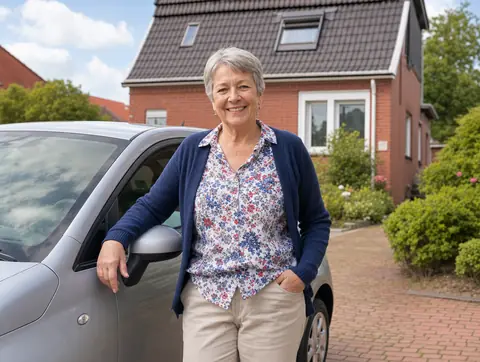 Verkäufer aus Dinslaken mit dem verkauften Fahrzeug