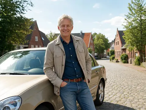 Verkäufer aus Hünxe mit dem verkauften Fahrzeug